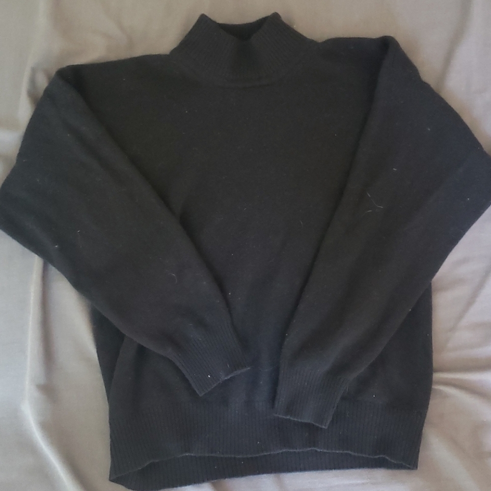 Cashmere turtleneck/mockneck sweater